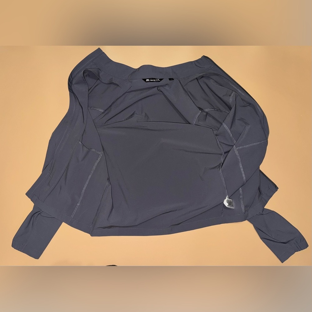 TravisMathew Gray Full Zip Performance Golf Jacket Small La Cantera Logo - Picture 2 of 7